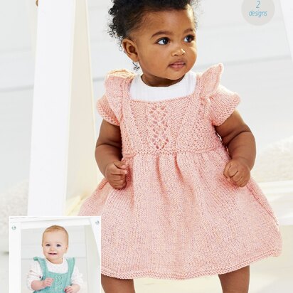 Dresses in Stylecraft Baby Sparkle DK - 10000 - Downloadable PDF