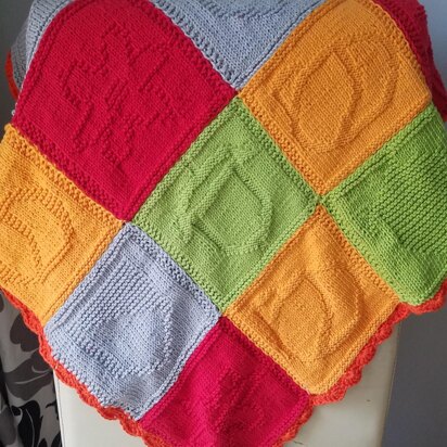 Baby blanket swiss card deck