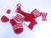 Christmas Mini Socks: Striped & Plain for Tree or Advent Calendar Garland - Crochet Pattern PDF & Video Tutorial (English, French, German)