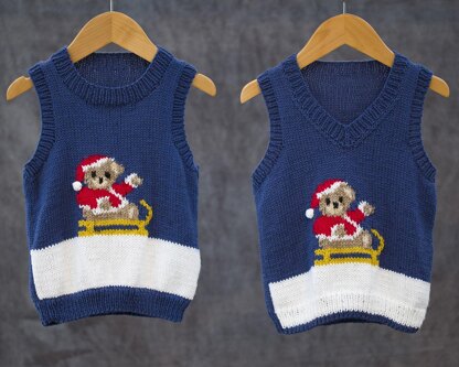 P168 Teddy on a Sleigh Tops