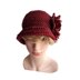 Cloche hat with big flower