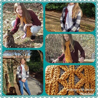 Rise &  Falls Crochet Scarf