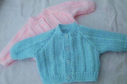 Seed Stitch twist Baby Cardigan