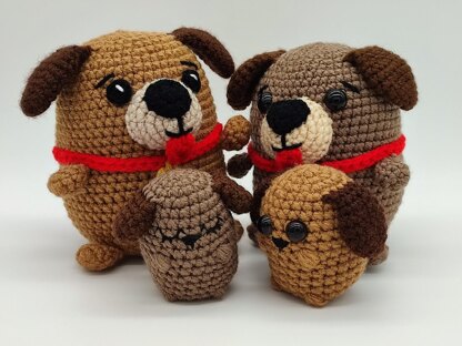 Amigurumi Dog & Puppy