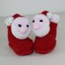 Toddler Santa Head Christmas Slippers