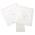 Perler BIGGIE Beads Pegboards 2/Pkg - Square Clear