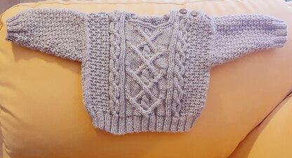 Baby cable knit sweater