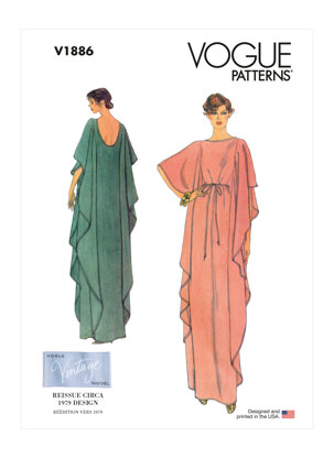 Vogue Sewing Misses' Caftan V1886 - Sewing Pattern