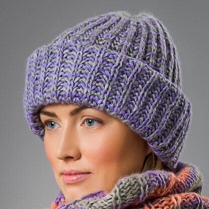 Adele Lavender Grey Beanie