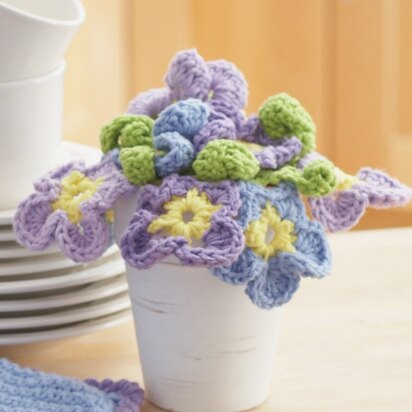 Pansy Bouquet in Lily Sugar 'n Cream Solids