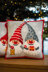 Vervaco Christmas Gnomes with Present Cushion Cross Stitch Kit - 40cm x 40cm