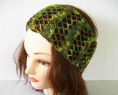 Lacy Stripes Headband/ Hair Scarf/ Fashion Scarf