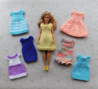 Knitted barbie clothes patterns on sale