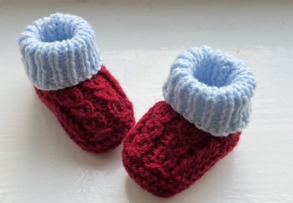 Aston Villa Football Club Baby Booties