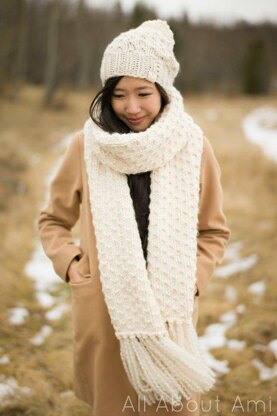 Chunky Dotty Beanies & Scarf