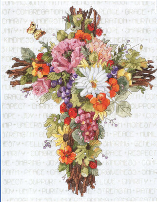 Summer Floral Cross - PDF
