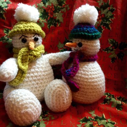 Snowman Crochet Pattern Christmas Decoration