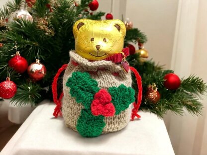 Christmas Sack Holder for 100g Lindt Teddy