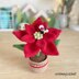 Bumble Blossom Christmas Poinsettia Amigurumi Crochet Pattern