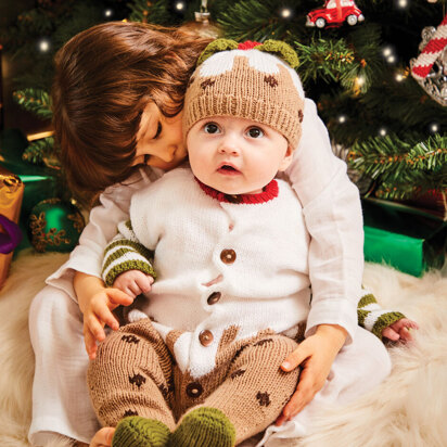 Christmas Pudding Onesie in Sirdar Snuggly DK - 5495 - Downloadable PDF