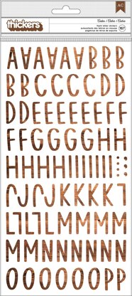 American Crafts Together For Christmas Thickers Stickers 5.5"X11" 167/Pkg - Cedar Alpha/Foam