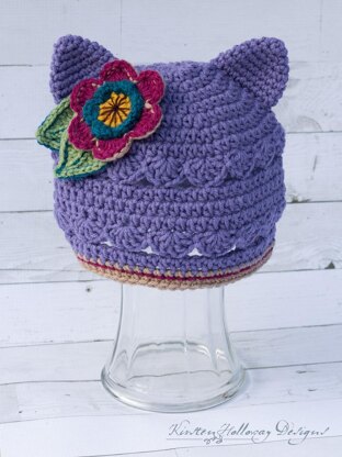 Scalloped Kitty Cat Hat