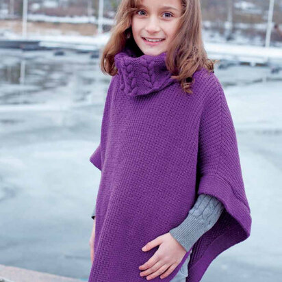 "Lisabet Cape" - Cape Knitting Pattern For Girls in MillaMia Naturally Soft Merino