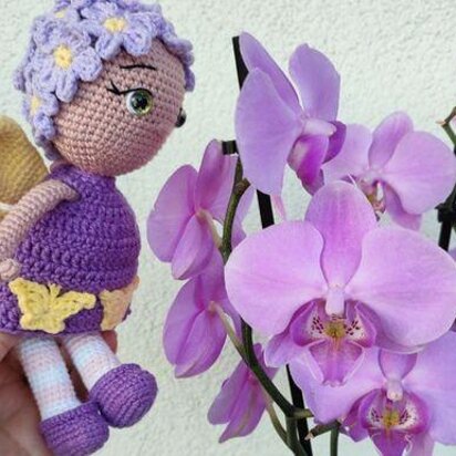 Crochet pattern doll - butterfly amigurumi