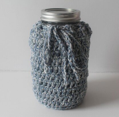 Drawstring Mason Jar Cozy