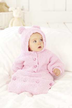 All In One and Sleeping Bag in Sirdar Snuggly Snowflake Chunky - 4465