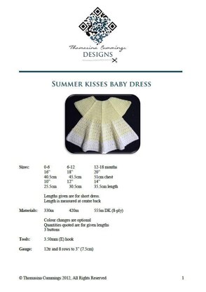 Summer Dress with Full Circle Skirt & Cap Sleeves
