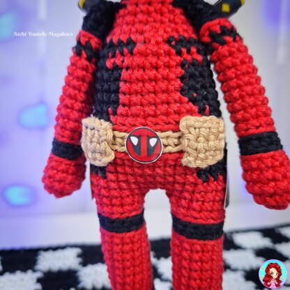 Deadpool amigurumi pattern (big version)