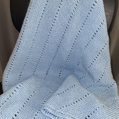 Corner 2 Corner Eyelet Baby Blanket