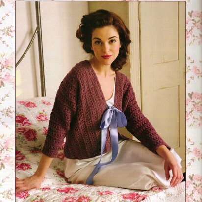 Ribbon Tie Bed Jacket