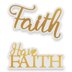 Artdeco Creations Couture Creations Sentiment Mini Dies 2/Pkg - Have Faith 1.9"X1.9"