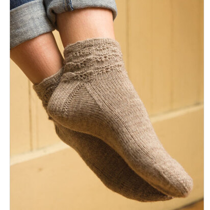Delbarton Socks in Classic Elite Yarns Mohawk Wool - Downloadable PDF
