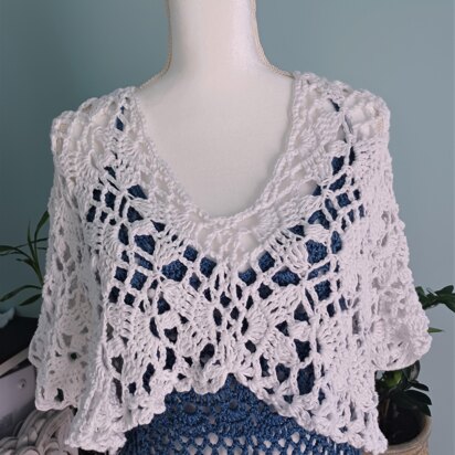 White Crochet Lace Cropped Top