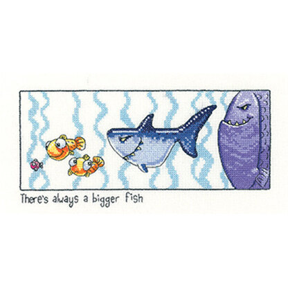 Heritage Always a Bigger Fish Cross Stitch Kit - 22.5cm x 10.5cm