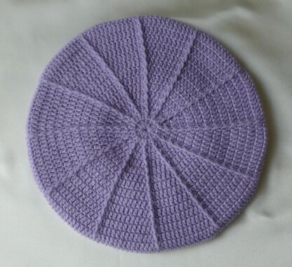 Crochet Baby Girl Lady Beret Front Post Beret