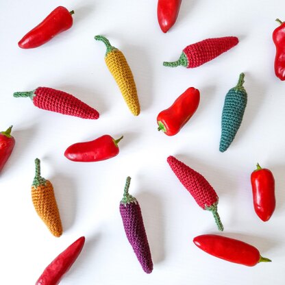 My Crochet Kitchen Chillies