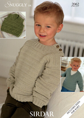 Slipover and Jumpers in Sirdar Snuggly DK - 2062 - Downloadable PDF ...