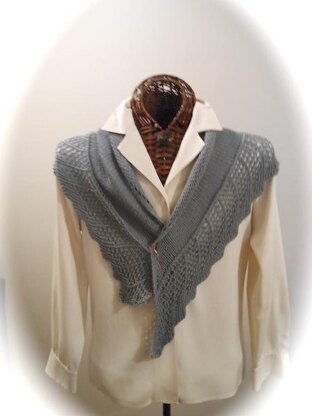GENTLE AS A DOVE Lace-Edged Scarf