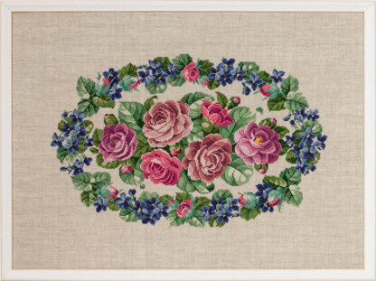 Permin Roses Cross Stitch Kit - 60x44cm