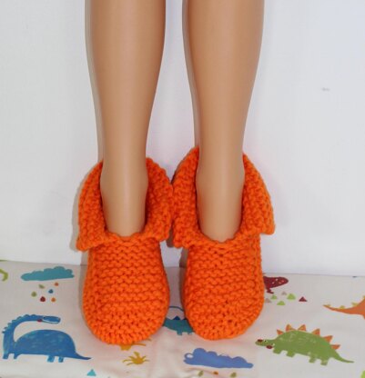 Ladies Super Chunky Slippers Circular