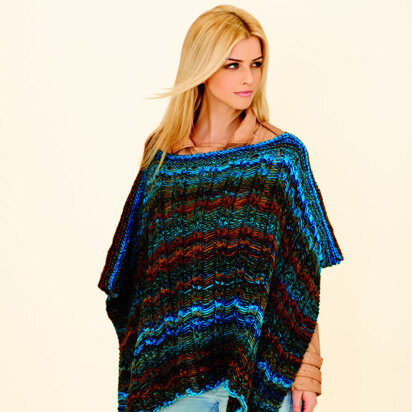 Poncho in Rico Creative Melange Chunky