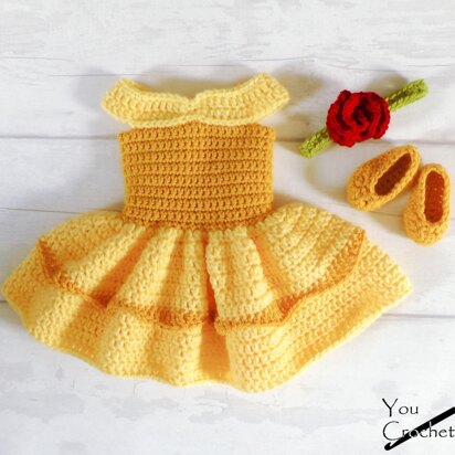 Beauty and the Beast Belle Dress Set