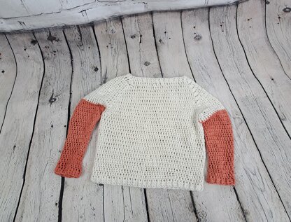 Baby Spring Rose Crochet Raglan