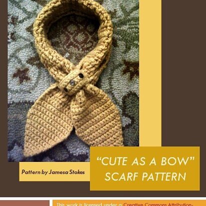 "Cute as a Bow" Scarf Pattern