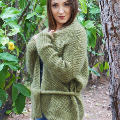 Fluffy bobbles cardigan