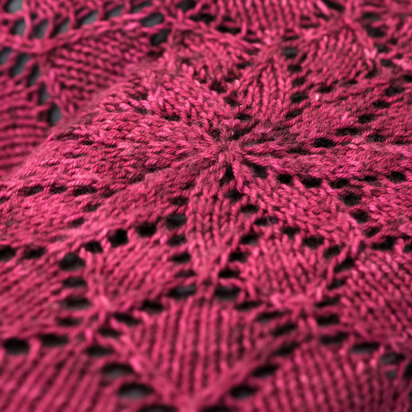 Chrysanthemum Spiralling Petal Shawl and Blanket in SweetGeorgia Merino Silk Fine and Superwash Worsted - Downloadable PDF